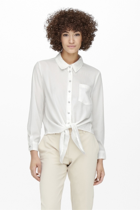 Only onllecey ls knot shirt noos